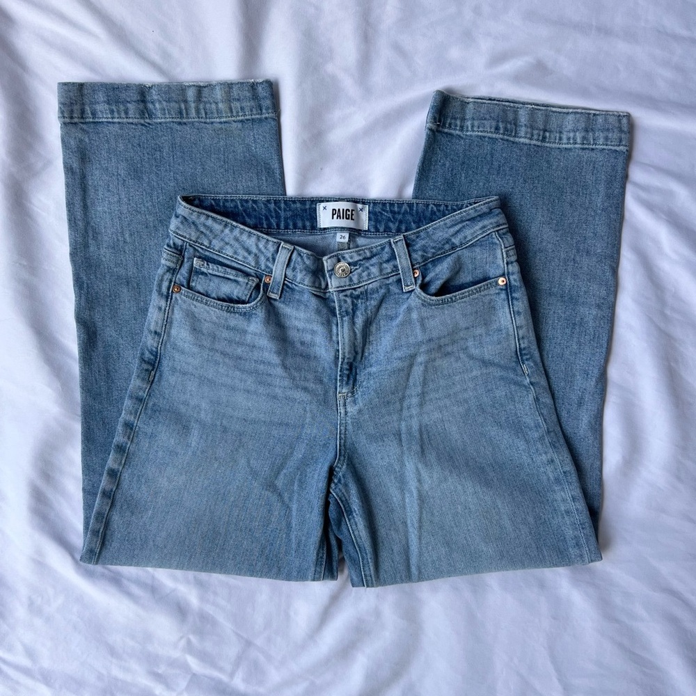 PAIGE Women's Flare & Wide Leg Jeans in Light Blue